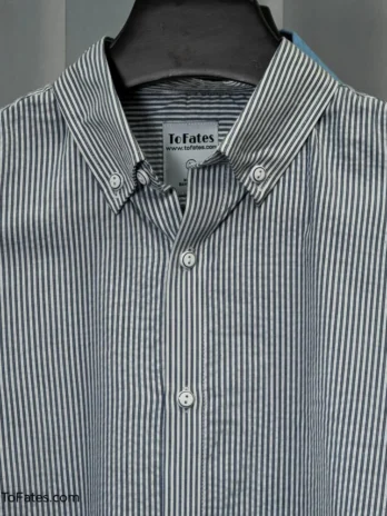 Full Sleeve Striped Shirt | Classic Navy & White